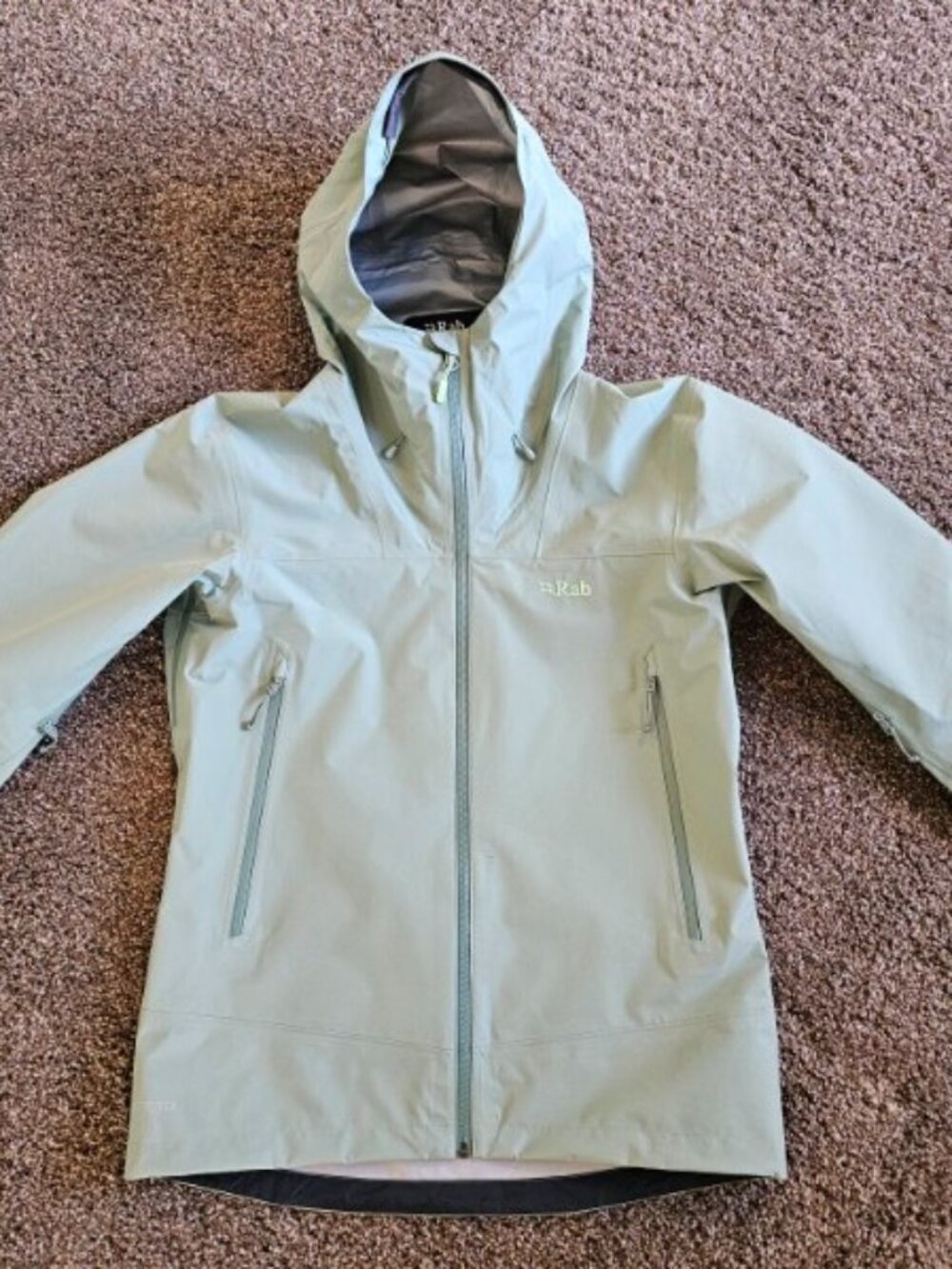 Rab Women's GTX Namche Small Fig Green Jacket